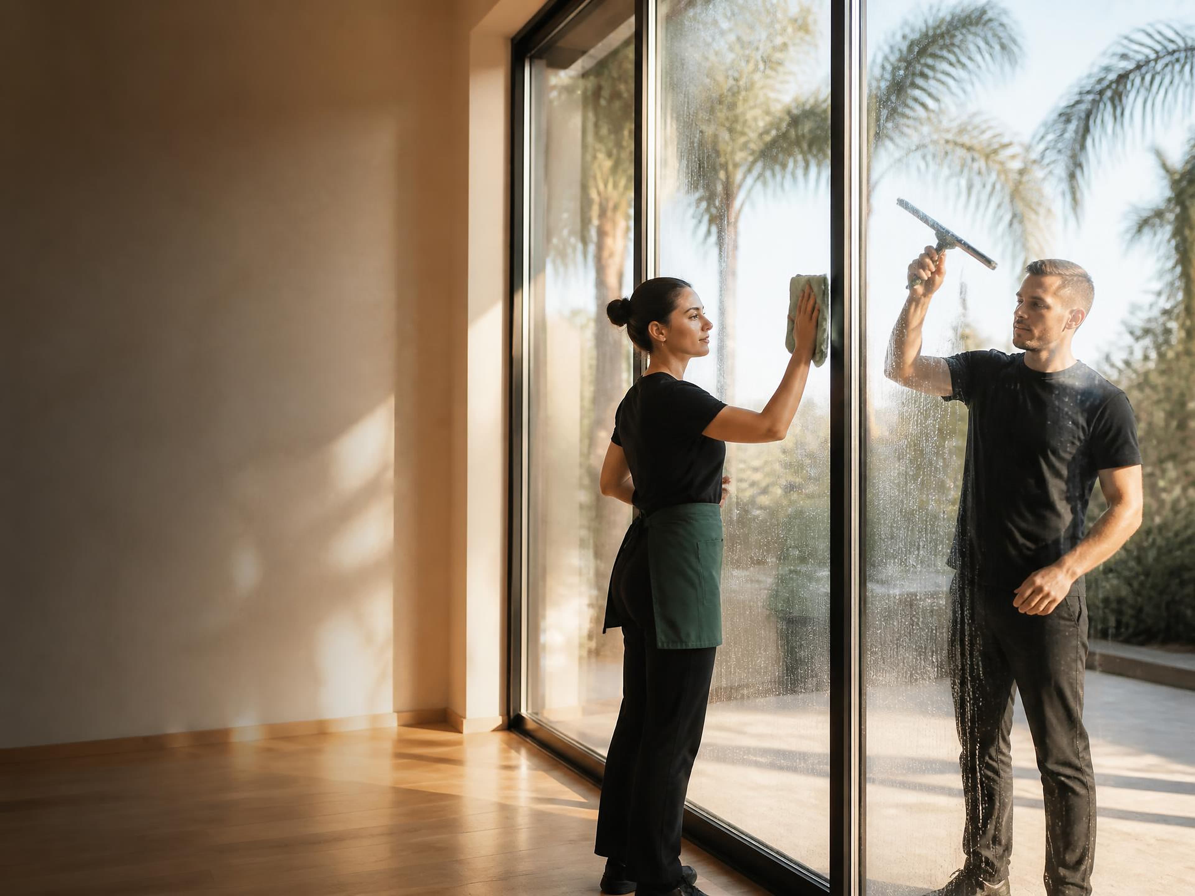 Professional window cleaning service
