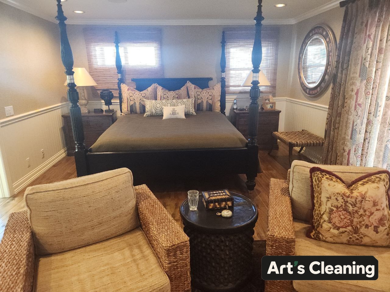 Clean bedroom prepared for a guest