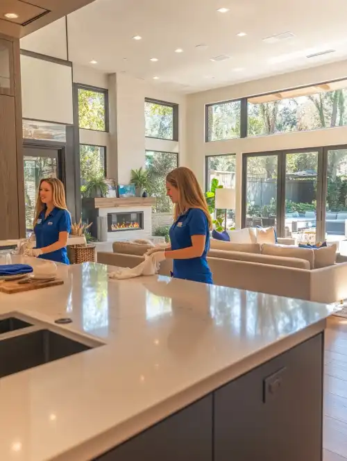 Professional house cleaning team in Brea