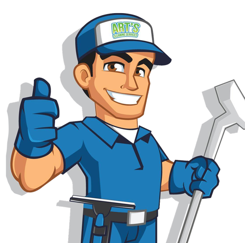 Art's Cleaning Services Mascot